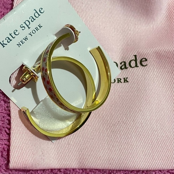NEW KATE SPADE HOOPS EARRINGS - Picture 3 of 7